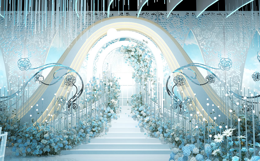 河北釡香烙馍村水晶厅效果展示